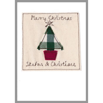 Personalised Christmas Tree Card For Him Or Her, 8 of 12