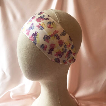 Floral Print Silk Anya Headband, 4 of 6