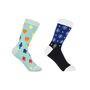 Royal Flush Blue And Snowflake Blue Women's Socks Bundle, thumbnail 1 of 4