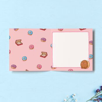 Donut Birthday Card | Cute Greetings Card, 3 of 3