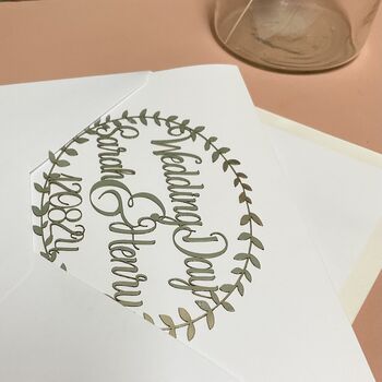 Personalised Papercut Wedding Card, 2 of 7