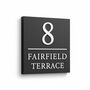 Personalised House Number And Name Sign With Dividing Line, thumbnail 4 of 10