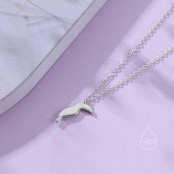 Sterling Silver Tiny Toucan Bird Pendant Necklace, 6 of 12