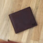 Personalised Colombian Leather Wallet Zip Coin Pocket, thumbnail 4 of 10