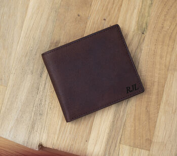 Personalised Colombian Leather Wallet Zip Coin Pocket, 4 of 10