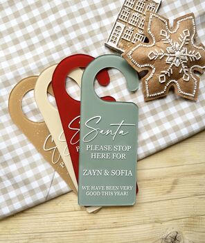 Personalised Santa Stop Here Sign, 2 of 2