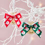 Personalised Mini Bows Christmas Decoration, thumbnail 3 of 3