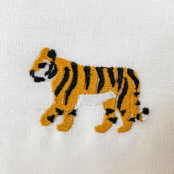 Children's Safari Embroidered Oblong Nursery Cushion, 5 of 5