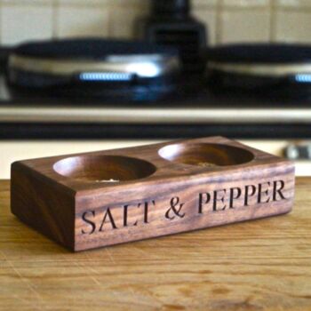 Engraved Wooden Salt And Pepper Bowls, 5 of 5