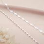 Sterling Silver Diamond Chain Layer Necklace, thumbnail 3 of 5