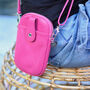 Personalised Leather Crossbody Phone Pouch, thumbnail 1 of 6
