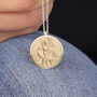 Personalised 18ct Gold Plated St Christopher Necklace, thumbnail 1 of 12