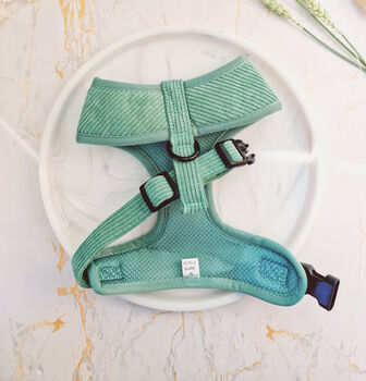 Sage Green Cord Dog Harness, 8 of 8