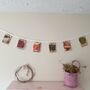 Fabric Vegetable Seed Packet Bunting Decoration, thumbnail 1 of 8