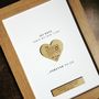 First Paper Anniversary Calendar Heart Print, thumbnail 4 of 6