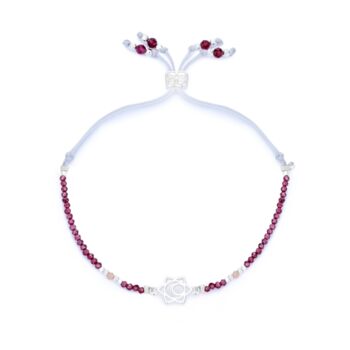 Sacral Chakra Garnet And Sunstone Bracelet And Necklaces, 4 of 7