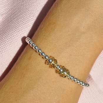Dainty Silver Plated Milestone Birthday Decade Bracelet, 6 of 10