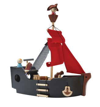 Wooden Pirate Ship Toy, 2 of 3