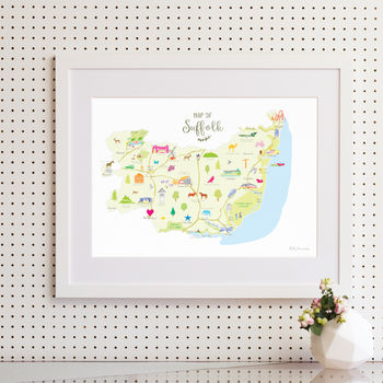 Personalised Suffolk Map: Add Favourite Places, 2 of 4