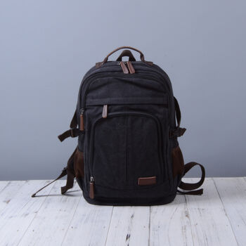 Colourway Canvas Backpack Rucksack, 4 of 12