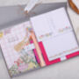 Personalised Pink Floral Gingham Stationery Gift Box, thumbnail 1 of 7