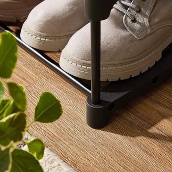 Two Set Five Tier Stackable Shoe Organiser Rack Shelf, 5 of 11