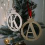 Wooden Christmas Letter Baubles, thumbnail 5 of 8