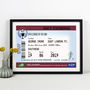 Personalised Football Ticket Print For Dad, thumbnail 1 of 5