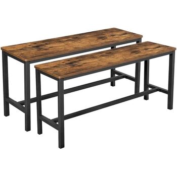 Set Of Two Industrial Table Benches, 5 of 7