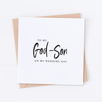 God Father Wedding Bridal Card, 4 of 5