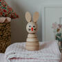 Wooden Stacking Toy Rabbit, thumbnail 1 of 9
