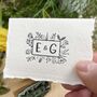 Monogram Rubber Stamp – Flower Meadow, thumbnail 6 of 7