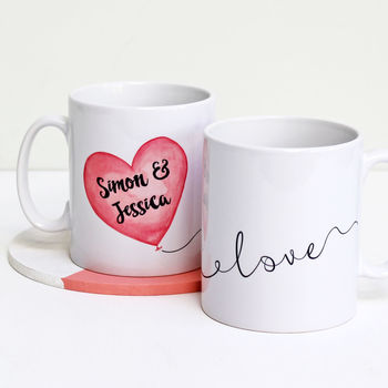 Personalised Couple's Love Balloon Mug, 2 of 5