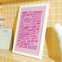 Oasis, Live Forever Song Lyrics Wall Art Print, thumbnail 3 of 11