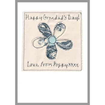 Personalised Blue Flower Birthday Card For Her, 11 of 12