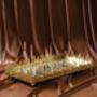 Dory Sculptural Gold Tray With Mirrored Base, thumbnail 1 of 3