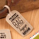 Linen Luggage Tag By The Contemporary Home | notonthehighstreet.com