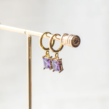 Purple Glass Earrings, 8 of 11