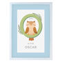 Personalised Animal Alphabet A4 White Framed Print, thumbnail 11 of 12