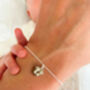 Ten Tiny Toes Bracelet Silver Yellow Carding, thumbnail 3 of 6