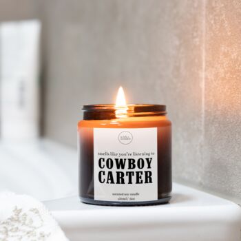 Cowboy Carter Beyoncé Candle, Beyoncé Gifts, 3 of 12