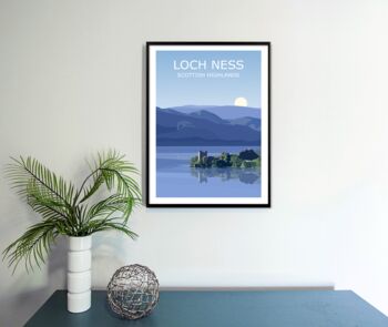 Loch Ness Scottish Highlands Art Print, 3 of 4
