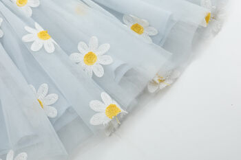 Daisy Soft Blue Tulle Skirt, 5 of 6