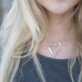 Happily Ever After Sterling Silver Large Heart Necklet, thumbnail 1 of 5