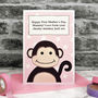 Personalised Birthday Card From A Cheeky Monkey, thumbnail 4 of 6