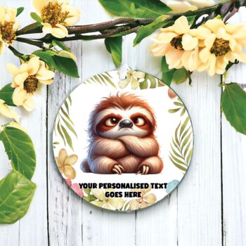 Personalised Grumpy Sloth Father's Day Gift, 2 of 2