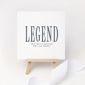 Personalised Legend Father's Day Card, 3 of 4
