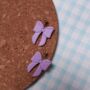 Polymer Clay Bow Earrings, thumbnail 3 of 3