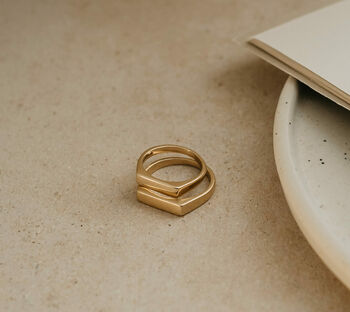 Recycled 9ct Gold Signet Ring, 3 of 5