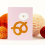 Mini Pretzel Greetings Card, thumbnail 5 of 5